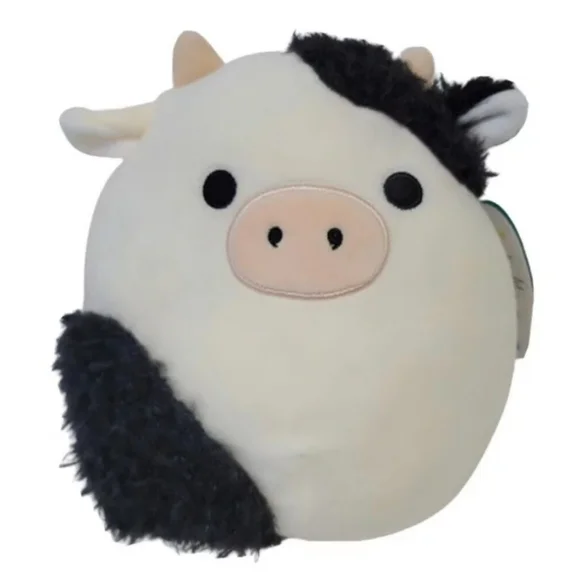 8" RARE 2022 Edition Squishmallows Official Conner the Fuzzy Cow Plush Toy - Picture 2 of 5